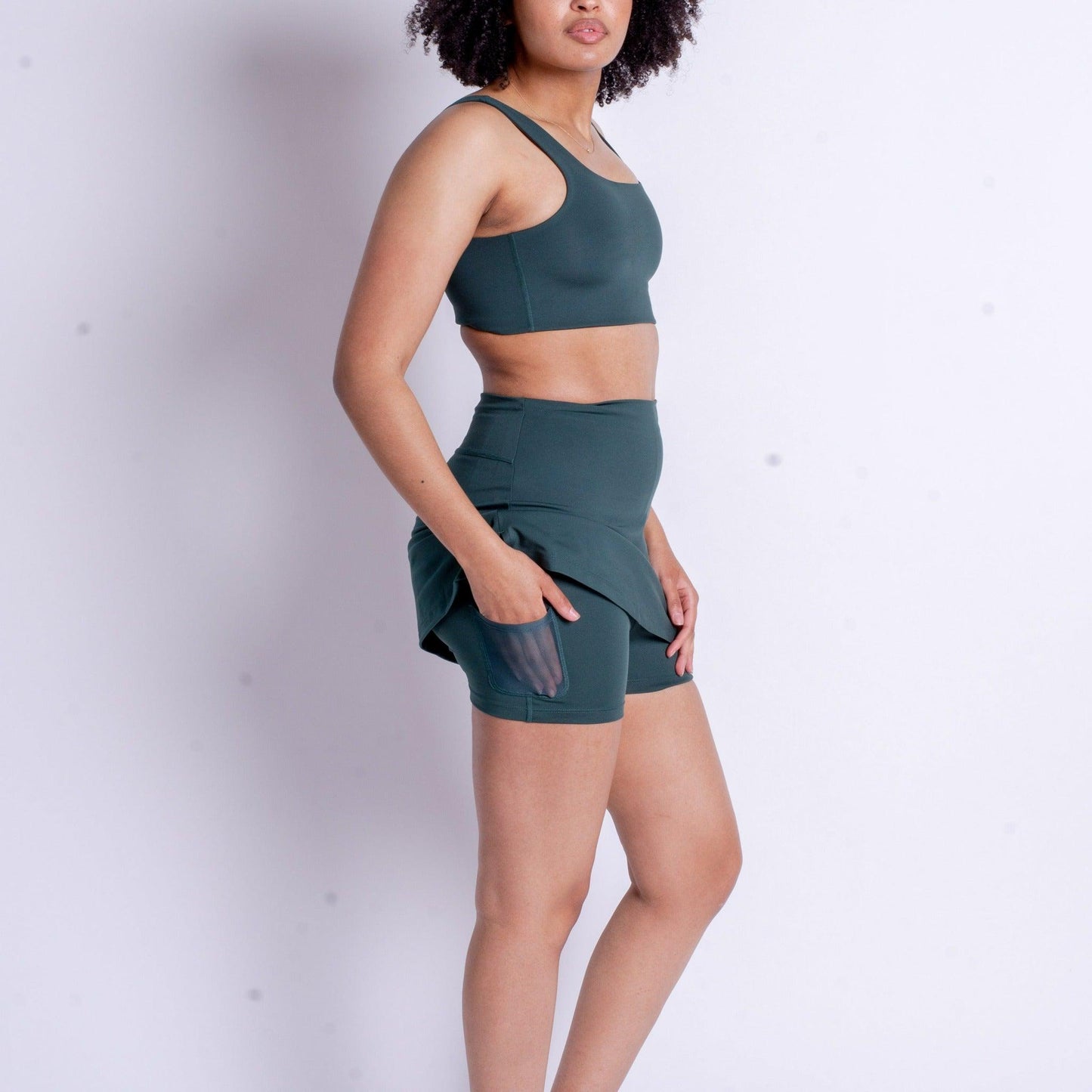 Girlfriend Collective_Sport Skort - Moss