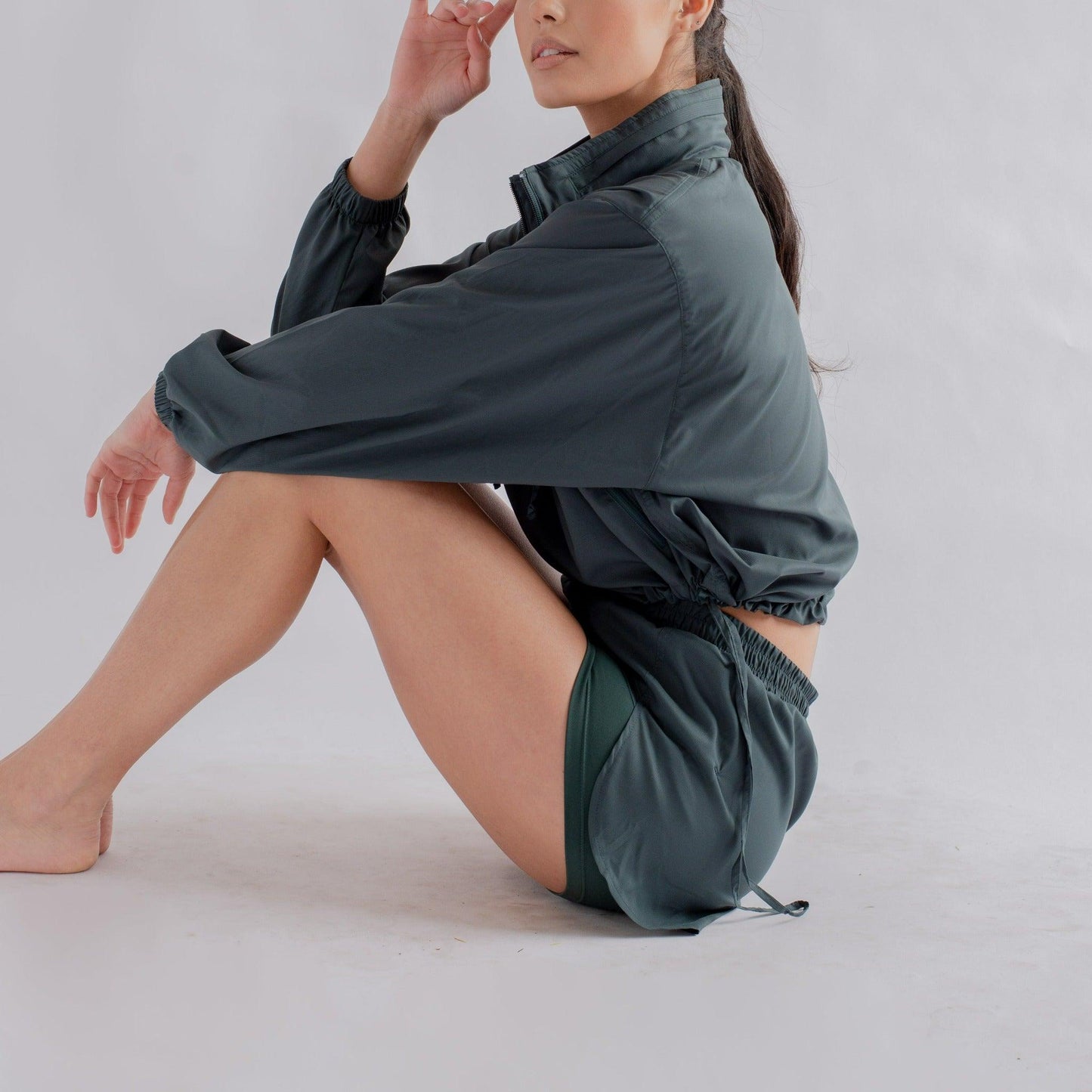 Girlfriend Collective_Trail Shorts - Moss