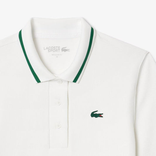 Lacoste_Polo Heritage Lacoste Sport - Branco/Verde