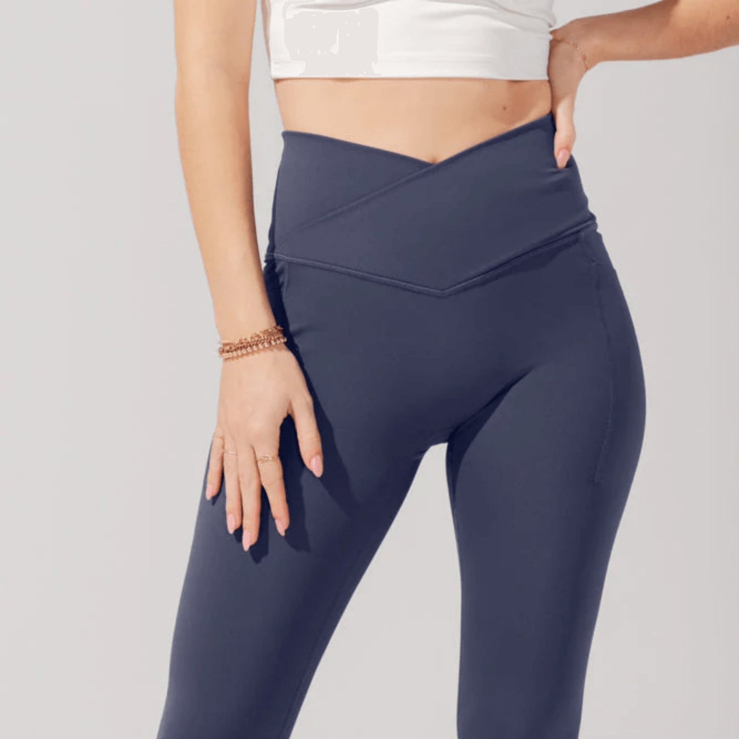 Popflex_Crisscross Hourglass Legging - Navy
