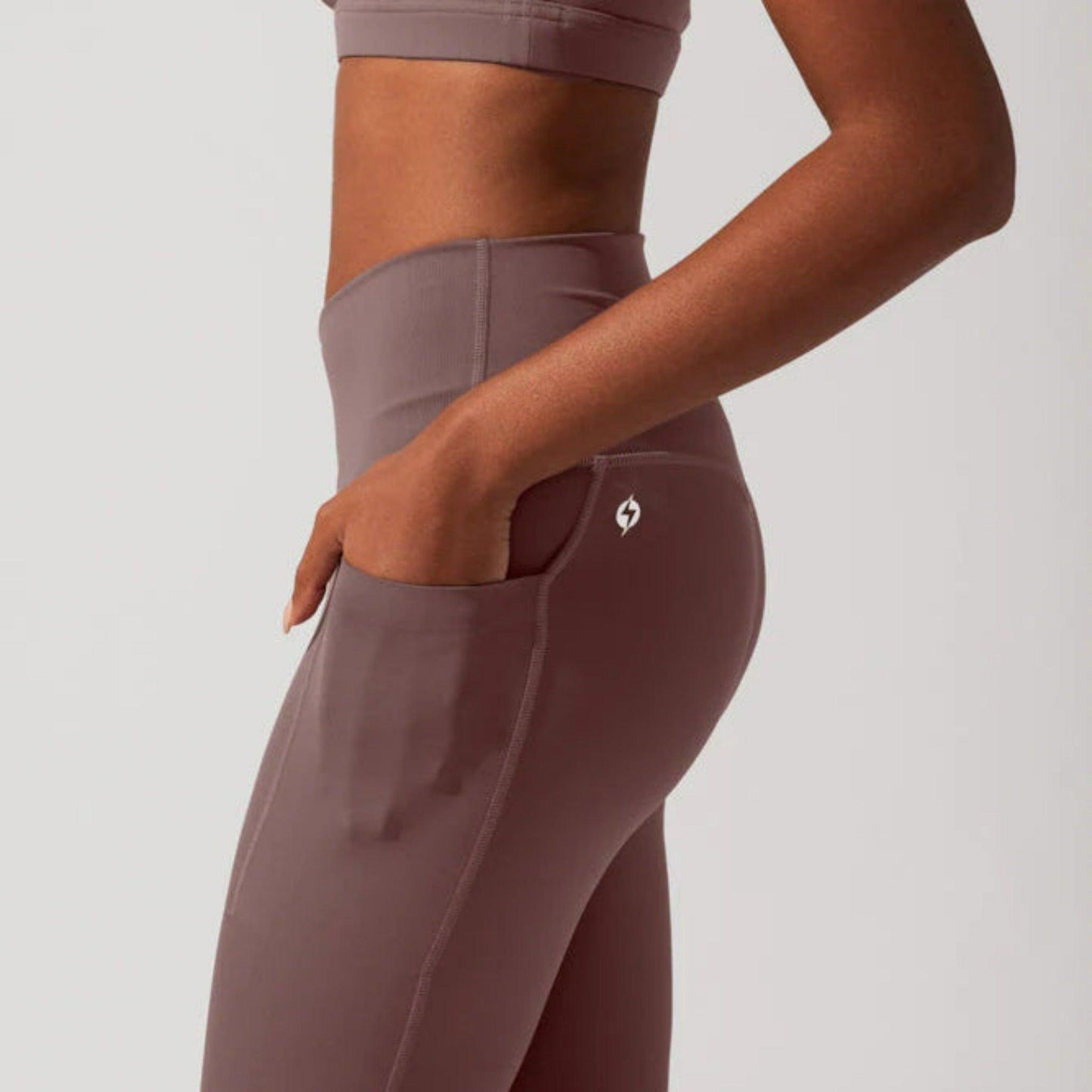 Popflex_Crisscross Hourglass Legging - Peppercorn