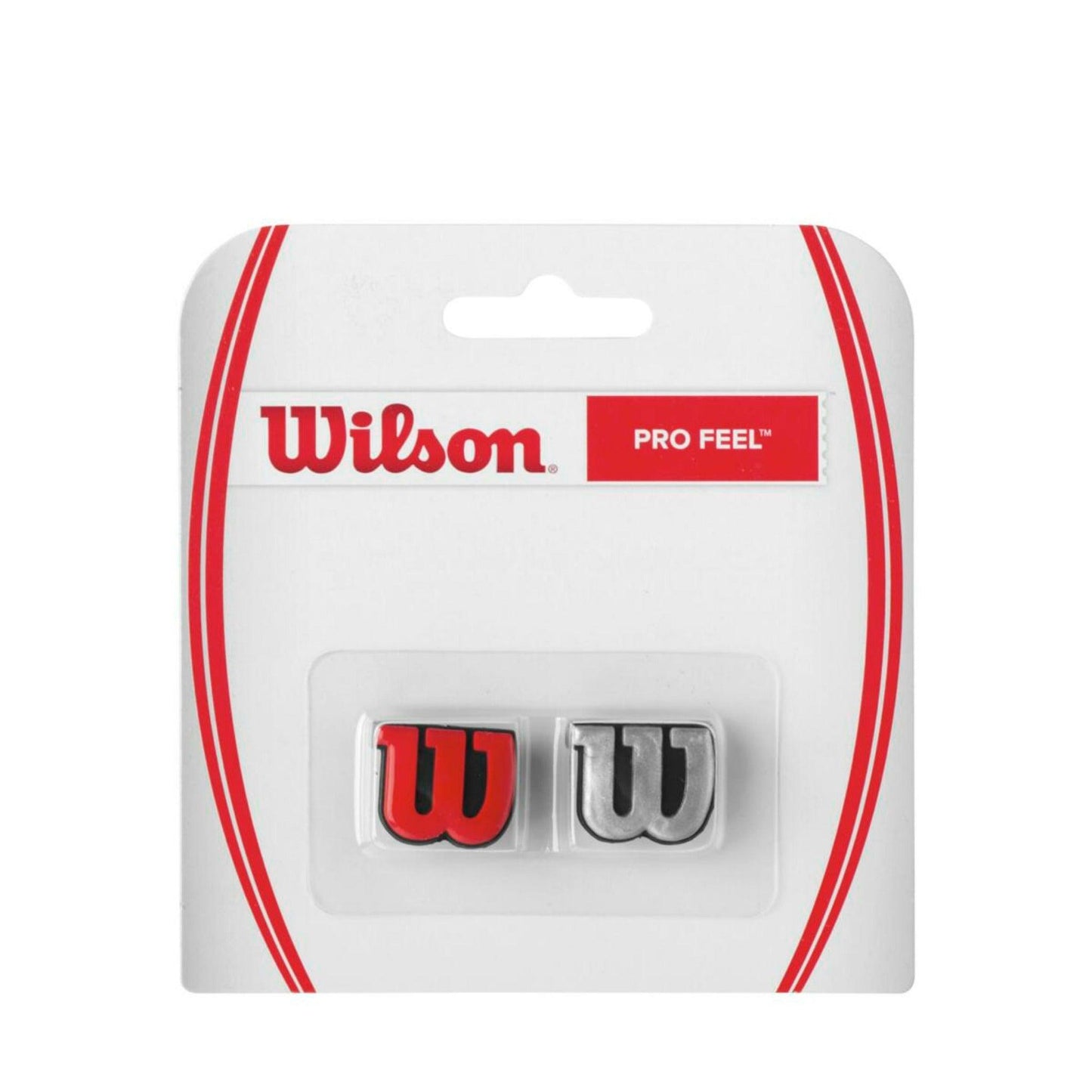 Wilson_Antivibradores Pro Feel Red/Silver (2 - pack)