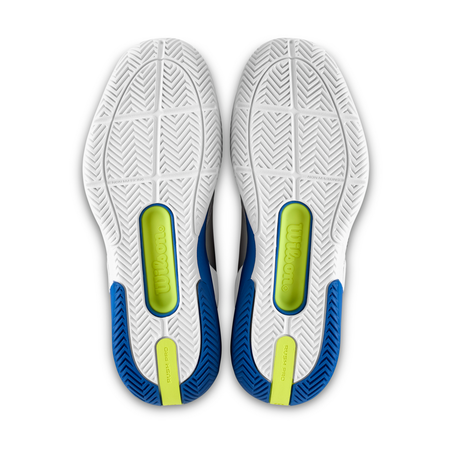 Rush Pro 5 - White/ Deja Vu Blue/ Safety Yellow