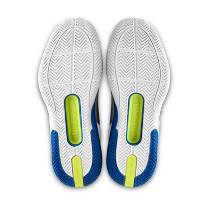 Rush Pro 5 - White/ Deja Vu Blue/ Safety Yellow