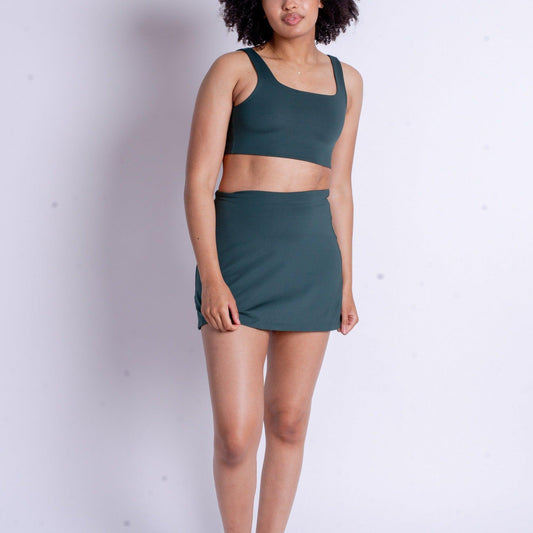 Girlfriend Collective_Sport Skort - Moss