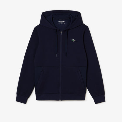 Lacoste_Sweatshirt desportiva com fecho e capuz - Azul marinho