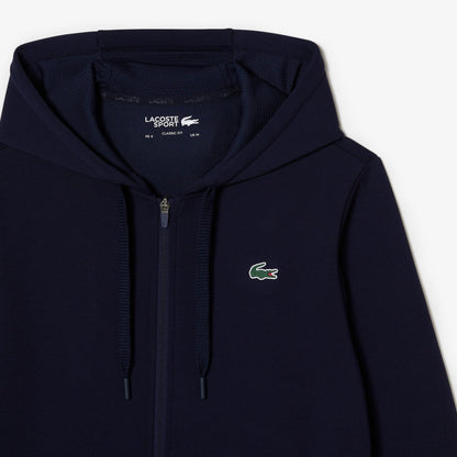 Lacoste_Sweatshirt desportiva com fecho e capuz - Azul marinho