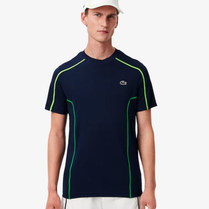 Lacoste_T-shirt Ténica Piqué Ultra - Dry - Azul marinho