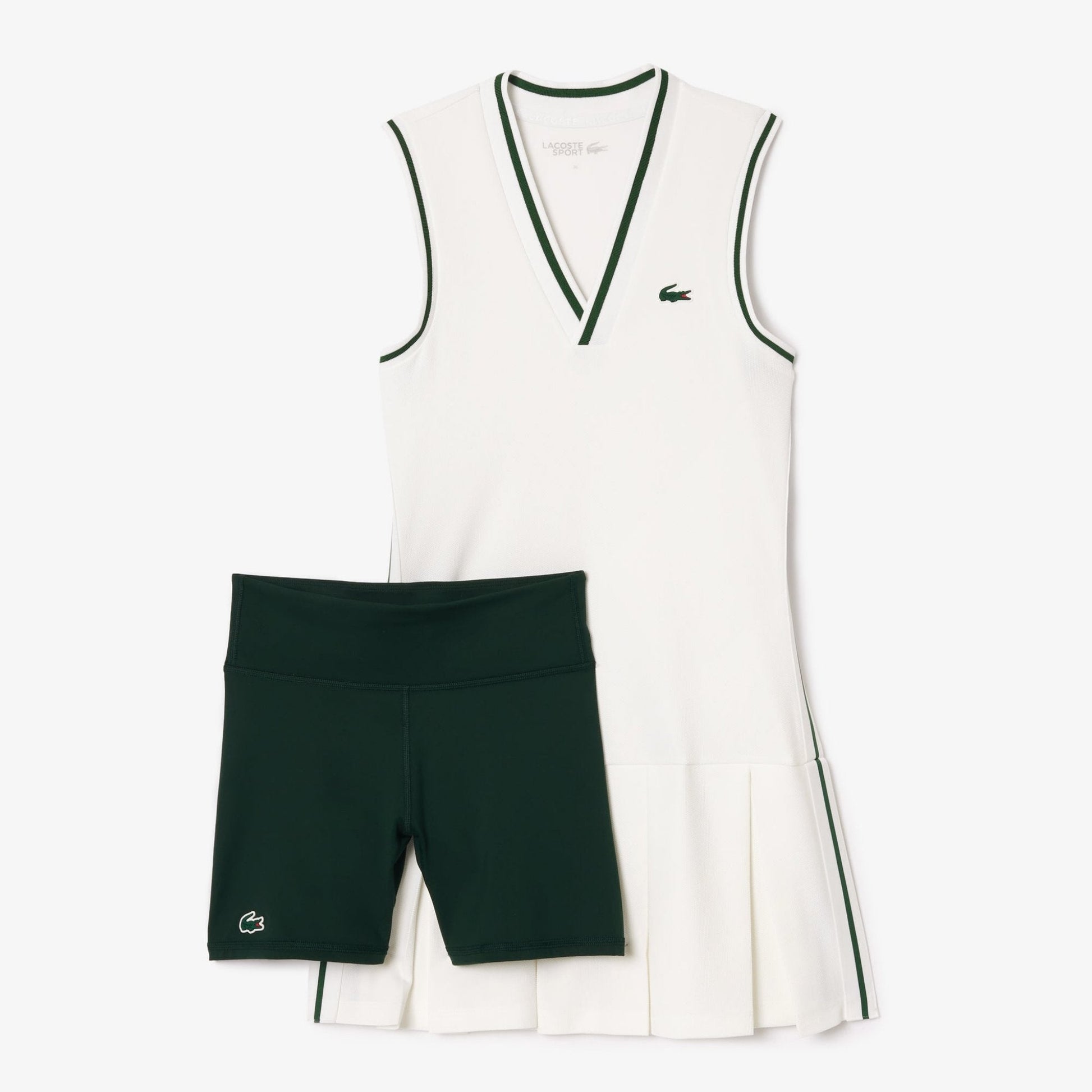 Lacoste_Vestido Lacoste Sport - Branco/Verde