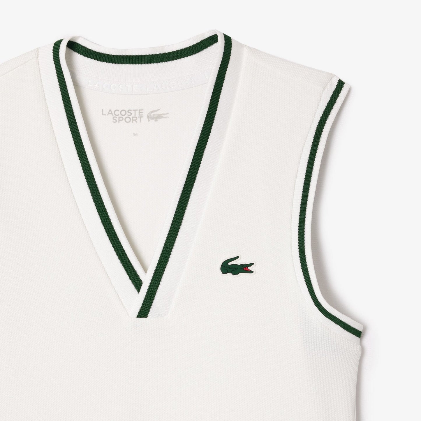 Lacoste_Vestido Lacoste Sport - Branco/Verde