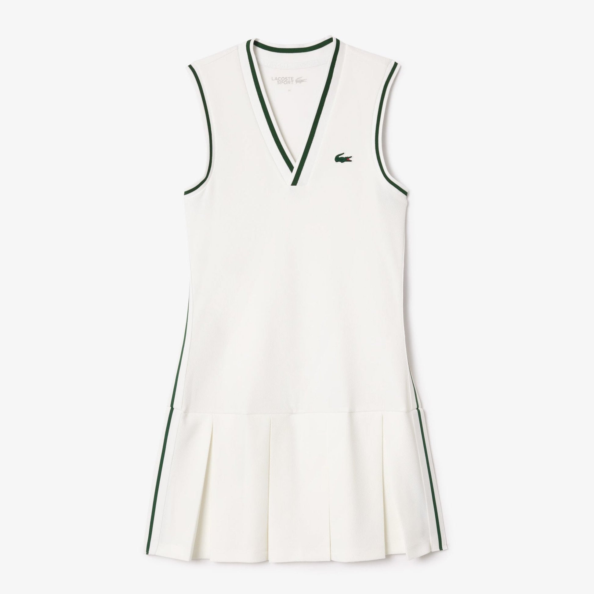 Lacoste_Vestido Lacoste Sport - Branco/Verde