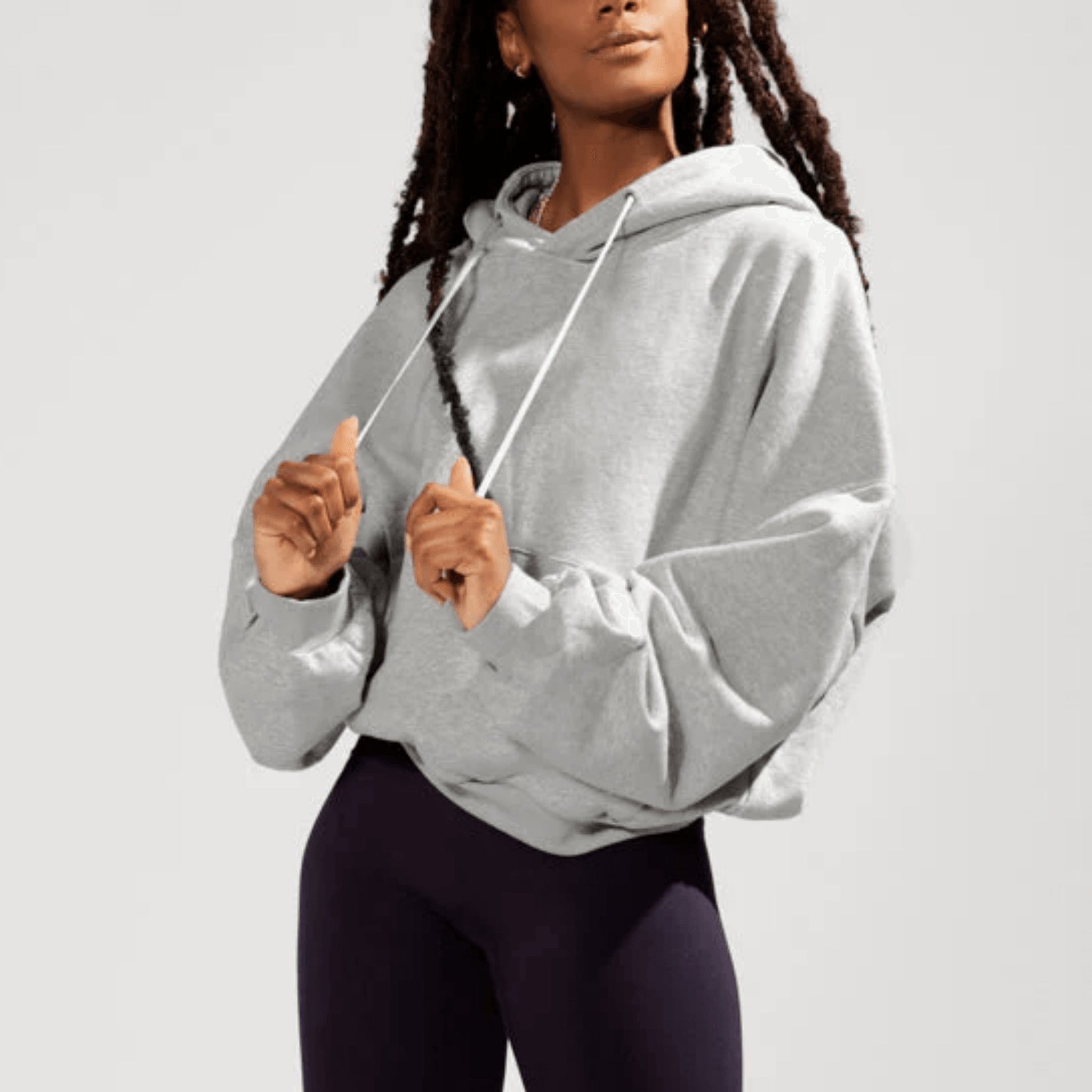 Popflex_Pullover Cloud Hoodie - Heather Grey