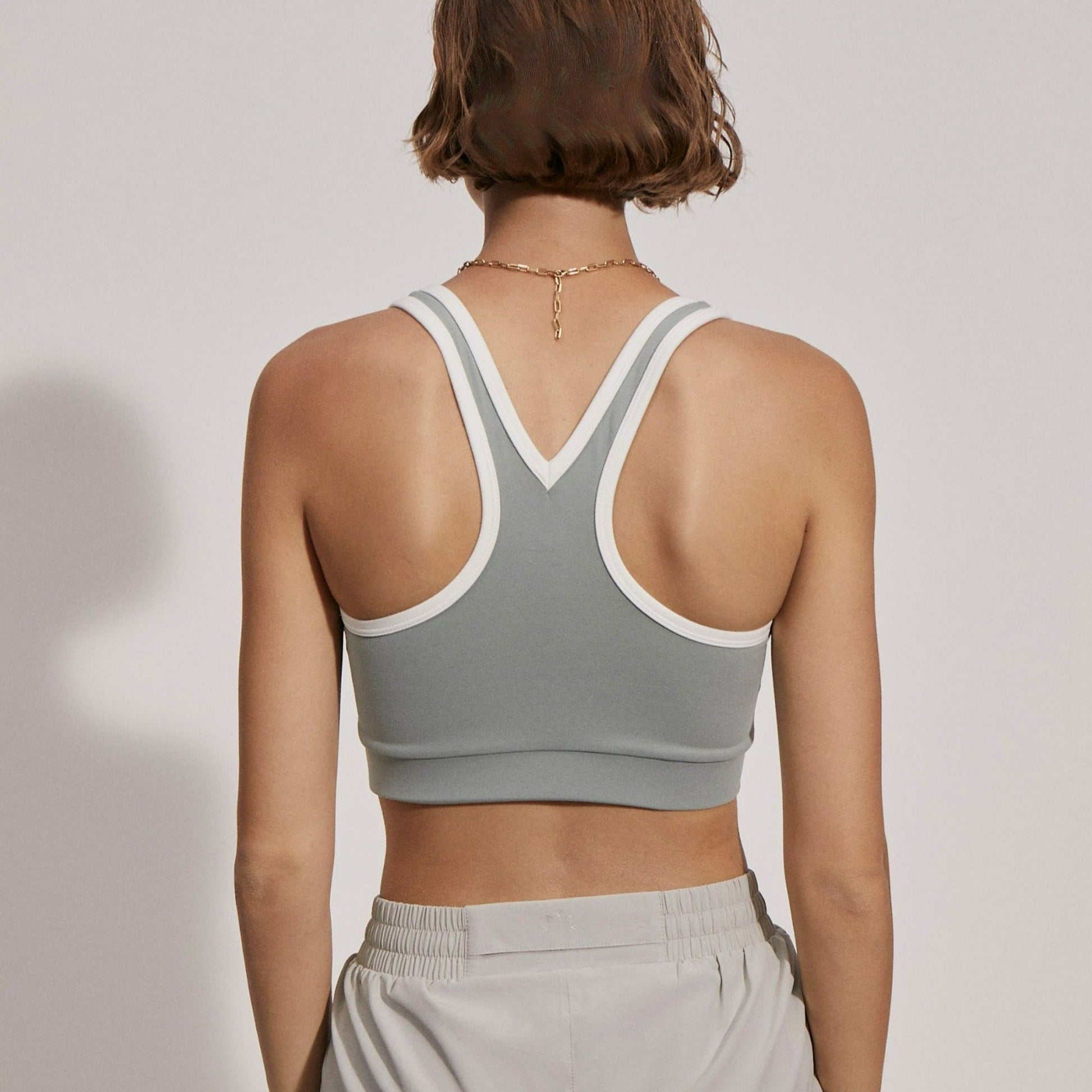 Varley_Move Selma Bra - Mineral Green/White